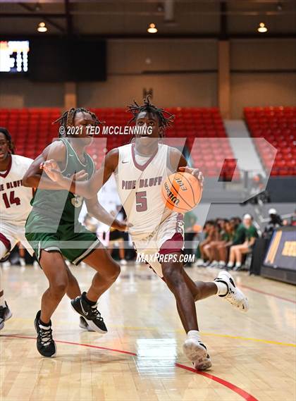 Thumbnail 1 in Calvary Baptist Academy vs Pine Bluff (King Cotton Classic) photogallery.