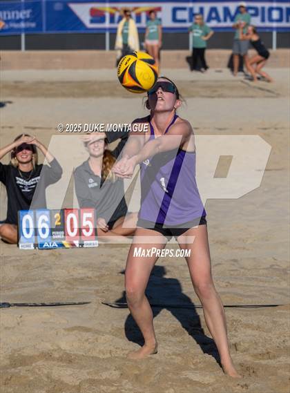 Thumbnail 1 in Queen Creek vs Notre Dame Prep (AIA Pairs D-I Semifinals) photogallery.