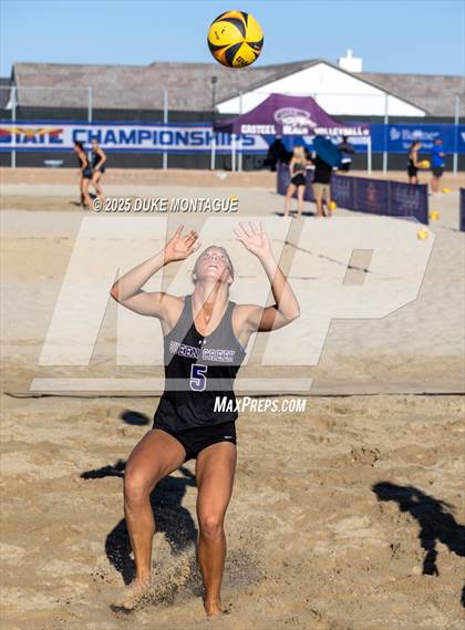 Thumbnail 1 in Queen Creek vs Notre Dame Prep (AIA Pairs D-I Semifinals) photogallery.
