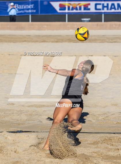 Thumbnail 1 in Queen Creek vs Notre Dame Prep (AIA Pairs D-I Semifinals) photogallery.