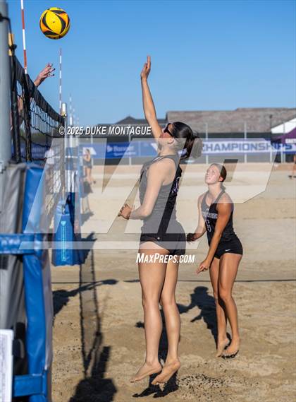 Thumbnail 1 in Queen Creek vs Notre Dame Prep (AIA Pairs D-I Semifinals) photogallery.
