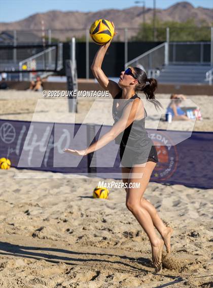 Thumbnail 3 in Queen Creek vs Notre Dame Prep (AIA Pairs D-I Semifinals) photogallery.