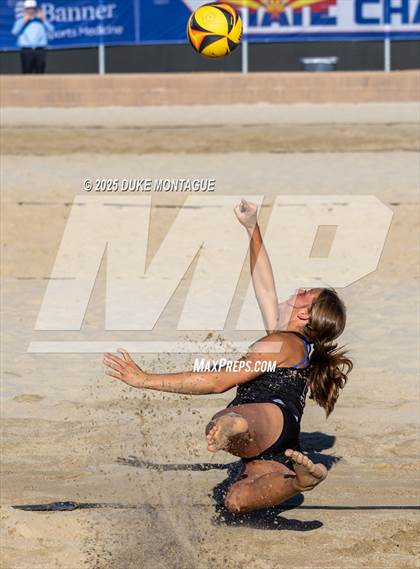 Thumbnail 2 in Queen Creek vs Notre Dame Prep (AIA Pairs D-I Semifinals) photogallery.