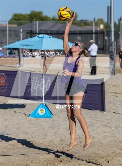 Thumbnail 1 in Queen Creek vs Notre Dame Prep (AIA Pairs D-I Semifinals) photogallery.