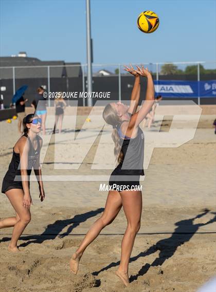 Thumbnail 3 in Queen Creek vs Notre Dame Prep (AIA Pairs D-I Semifinals) photogallery.