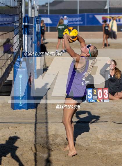 Thumbnail 1 in Queen Creek vs Notre Dame Prep (AIA Pairs D-I Semifinals) photogallery.