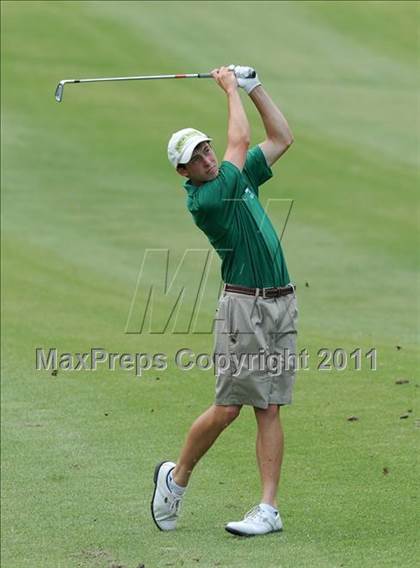 Thumbnail 3 in NCHSAA State 4A Boys Golf Championships (Day 2) photogallery.