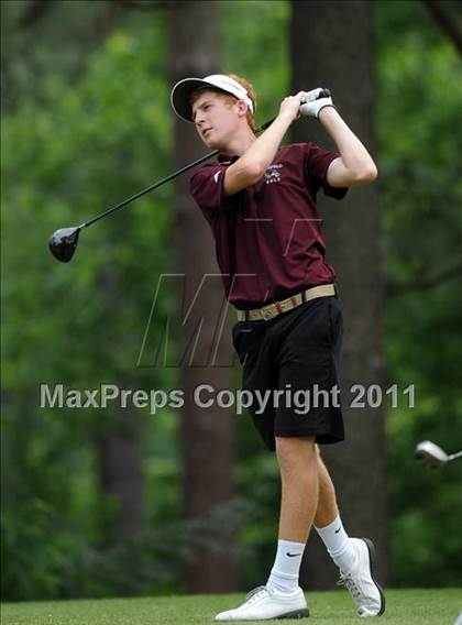Thumbnail 2 in NCHSAA State 4A Boys Golf Championships (Day 2) photogallery.
