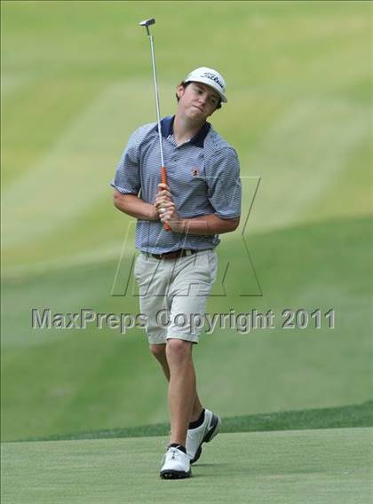 Thumbnail 1 in NCHSAA State 4A Boys Golf Championships (Day 2) photogallery.