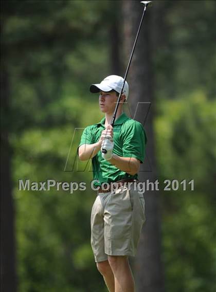 Thumbnail 1 in NCHSAA State 4A Boys Golf Championships (Day 2) photogallery.