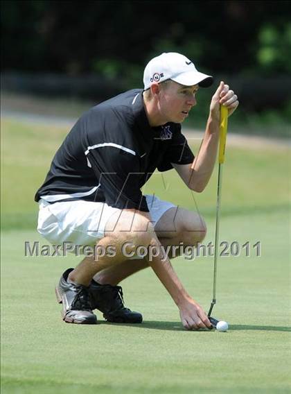 Thumbnail 1 in NCHSAA State 4A Boys Golf Championships (Day 2) photogallery.