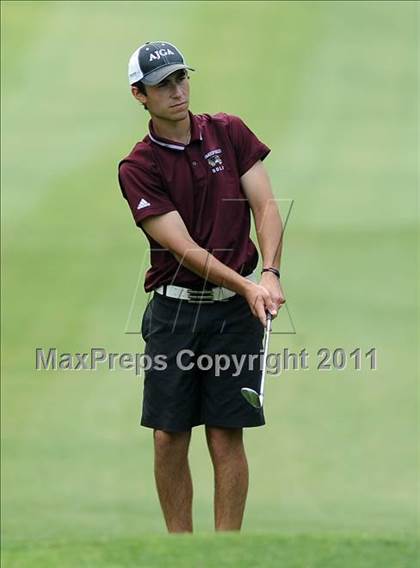 Thumbnail 2 in NCHSAA State 4A Boys Golf Championships (Day 2) photogallery.