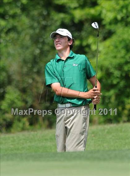 Thumbnail 2 in NCHSAA State 4A Boys Golf Championships (Day 2) photogallery.