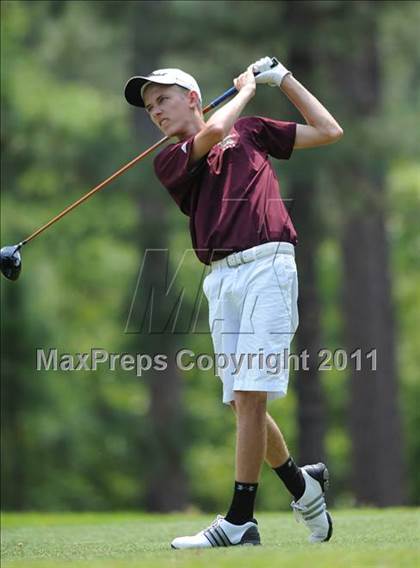 Thumbnail 2 in NCHSAA State 4A Boys Golf Championships (Day 2) photogallery.