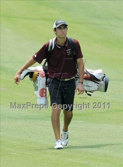Thumbnail 1 in NCHSAA State 4A Boys Golf Championships (Day 2) photogallery.