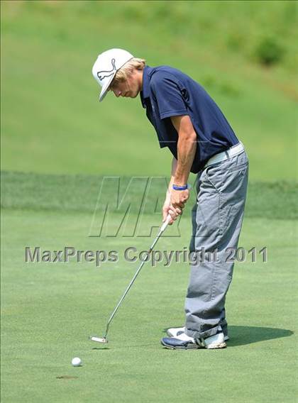 Thumbnail 1 in NCHSAA State 4A Boys Golf Championships (Day 2) photogallery.