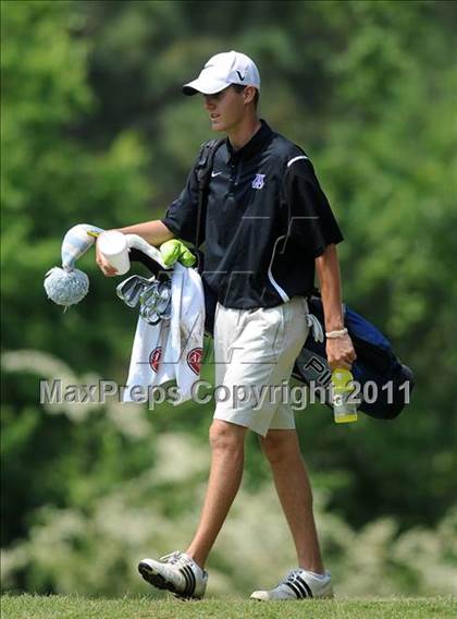 Thumbnail 3 in NCHSAA State 4A Boys Golf Championships (Day 2) photogallery.