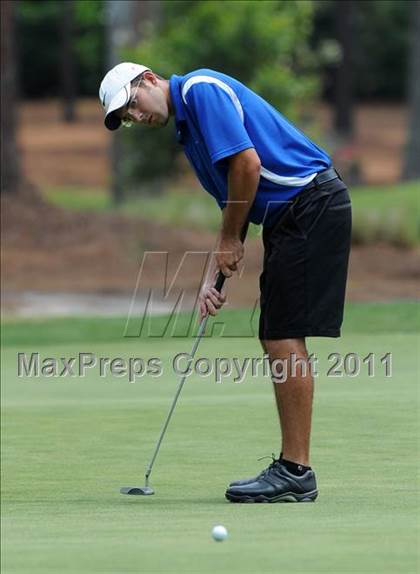 Thumbnail 2 in NCHSAA State 4A Boys Golf Championships (Day 2) photogallery.