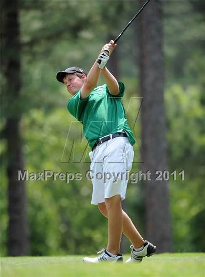 Thumbnail 3 in NCHSAA State 4A Boys Golf Championships (Day 2) photogallery.