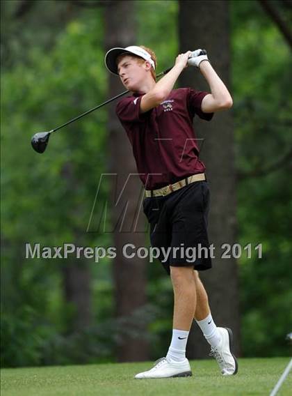Thumbnail 1 in NCHSAA State 4A Boys Golf Championships (Day 2) photogallery.