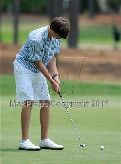 Thumbnail 1 in NCHSAA State 4A Boys Golf Championships (Day 2) photogallery.