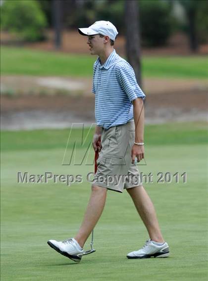 Thumbnail 3 in NCHSAA State 4A Boys Golf Championships (Day 2) photogallery.