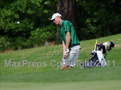 Thumbnail 3 in NCHSAA State 4A Boys Golf Championships (Day 2) photogallery.