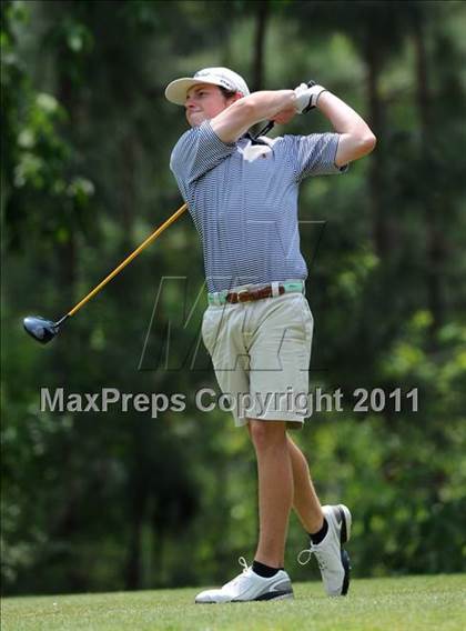 Thumbnail 1 in NCHSAA State 4A Boys Golf Championships (Day 2) photogallery.