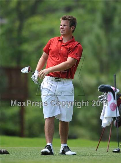 Thumbnail 2 in NCHSAA State 4A Boys Golf Championships (Day 2) photogallery.