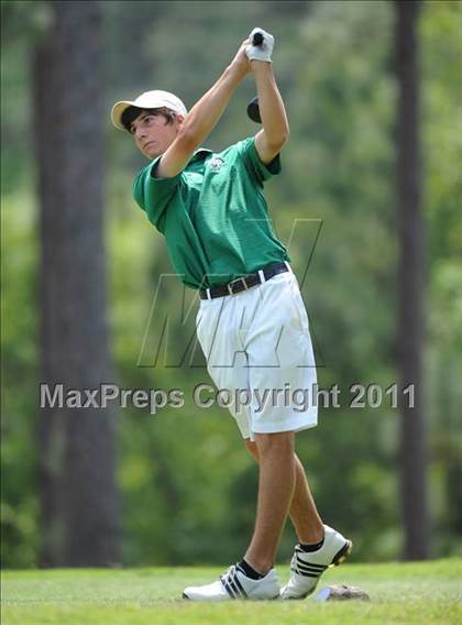 Thumbnail 1 in NCHSAA State 4A Boys Golf Championships (Day 2) photogallery.
