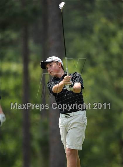 Thumbnail 2 in NCHSAA State 4A Boys Golf Championships (Day 2) photogallery.
