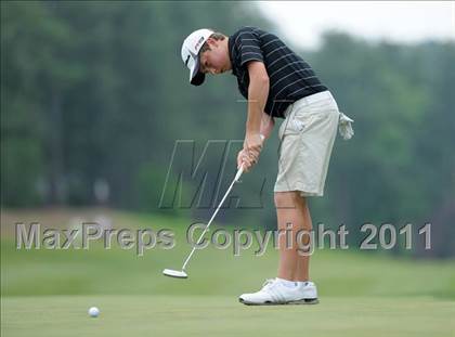 Thumbnail 3 in NCHSAA State 4A Boys Golf Championships (Day 2) photogallery.