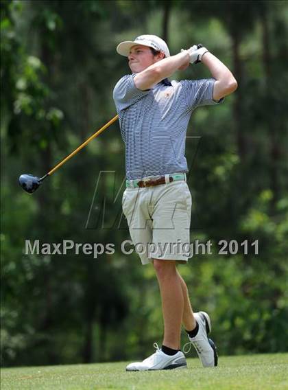 Thumbnail 2 in NCHSAA State 4A Boys Golf Championships (Day 2) photogallery.