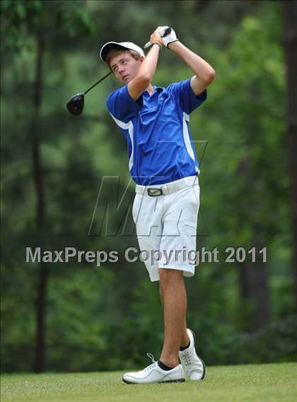 Thumbnail 3 in NCHSAA State 4A Boys Golf Championships (Day 2) photogallery.