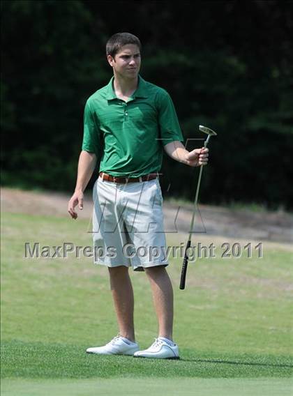 Thumbnail 3 in NCHSAA State 4A Boys Golf Championships (Day 2) photogallery.