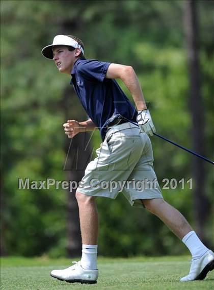 Thumbnail 2 in NCHSAA State 4A Boys Golf Championships (Day 2) photogallery.