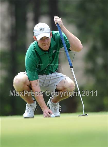 Thumbnail 1 in NCHSAA State 4A Boys Golf Championships (Day 2) photogallery.