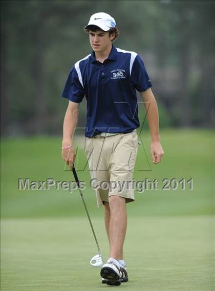 Thumbnail 1 in NCHSAA State 4A Boys Golf Championships (Day 2) photogallery.