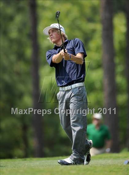 Thumbnail 1 in NCHSAA State 4A Boys Golf Championships (Day 2) photogallery.