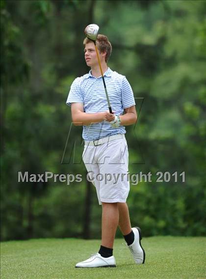 Thumbnail 3 in NCHSAA State 4A Boys Golf Championships (Day 2) photogallery.