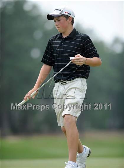 Thumbnail 1 in NCHSAA State 4A Boys Golf Championships (Day 2) photogallery.