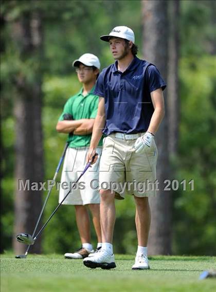 Thumbnail 3 in NCHSAA State 4A Boys Golf Championships (Day 2) photogallery.