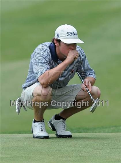 Thumbnail 1 in NCHSAA State 4A Boys Golf Championships (Day 2) photogallery.