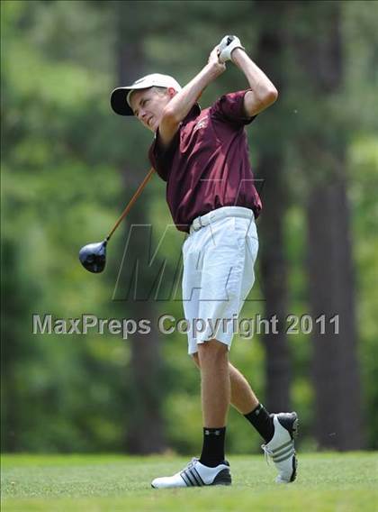 Thumbnail 1 in NCHSAA State 4A Boys Golf Championships (Day 2) photogallery.