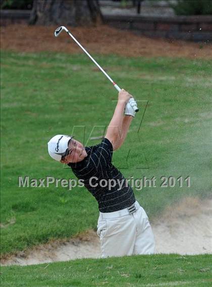 Thumbnail 2 in NCHSAA State 4A Boys Golf Championships (Day 2) photogallery.
