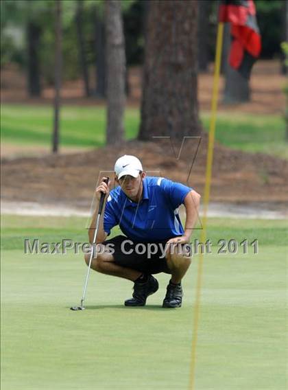 Thumbnail 1 in NCHSAA State 4A Boys Golf Championships (Day 2) photogallery.
