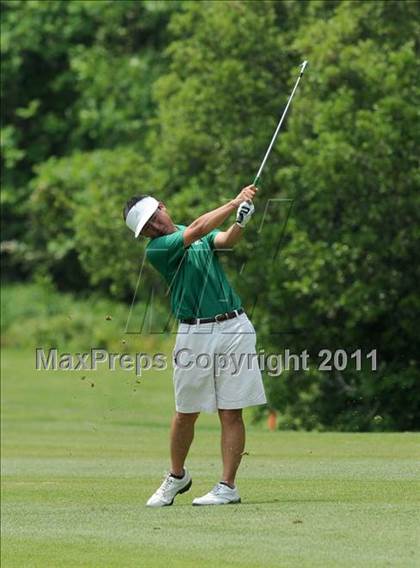 Thumbnail 2 in NCHSAA State 4A Boys Golf Championships (Day 2) photogallery.