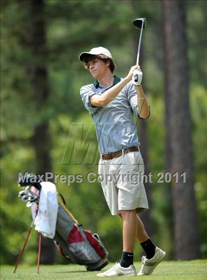 Thumbnail 1 in NCHSAA State 4A Boys Golf Championships (Day 2) photogallery.
