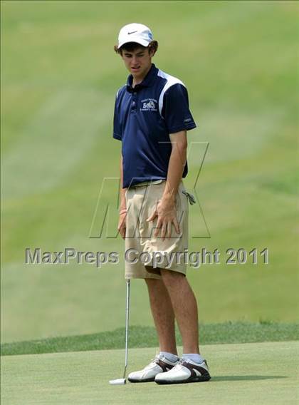 Thumbnail 1 in NCHSAA State 4A Boys Golf Championships (Day 2) photogallery.