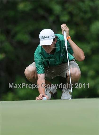 Thumbnail 3 in NCHSAA State 4A Boys Golf Championships (Day 2) photogallery.